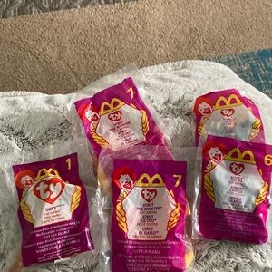 5 Vintage McDonald’s Ty Teenie Beanie Babies
